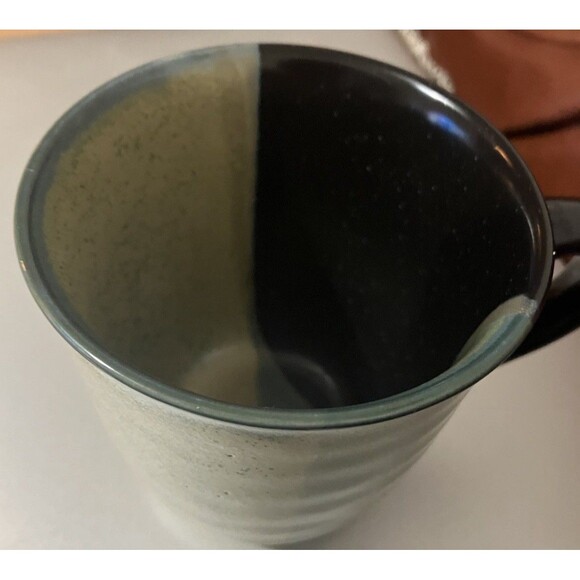 Sango Gold Dust Blue Brown Mug, Earthenware Mug, 12 Ounces Urban campfire mug - Picture 14 of 15